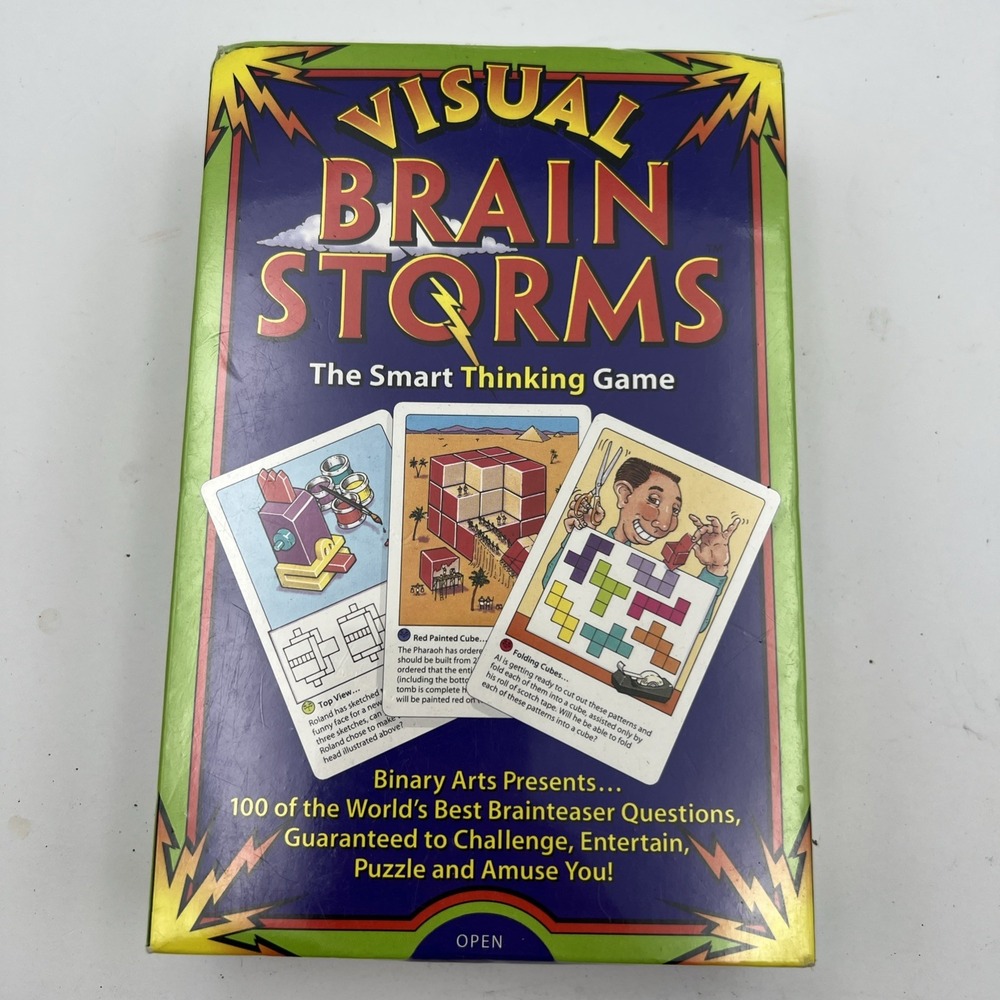 ThinkFun Visual Brainstorms The Smart Thinking Games 100‎ Challenges, Age 10+